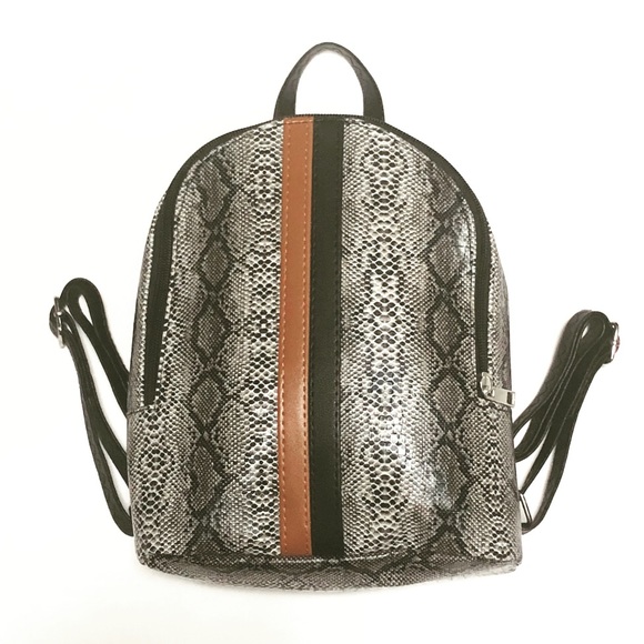 Mini Back Pack Snake Print Design